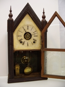 30 Hour wooden works clock label 
