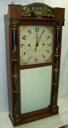 Bronzed Looking Glass Clock.