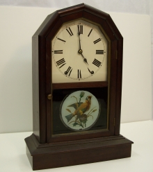 Rosewood Veneer Mantel Clock